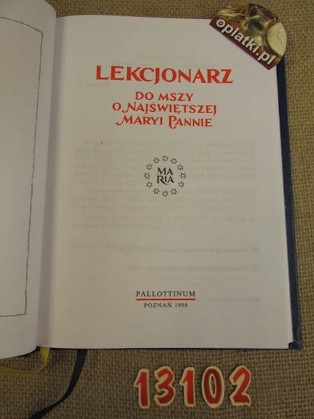 Lekcjonarz o Najświętszej Maryi Pannie PL