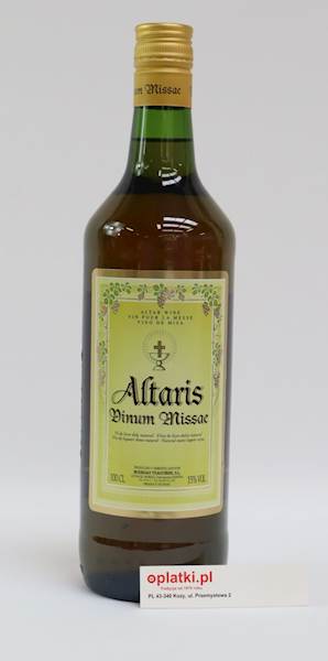 Altaris wino gronowe mszalne słodkie 1L