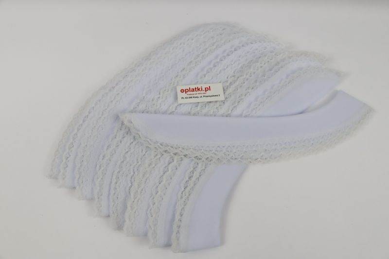 Kołnierzyki do stuł,strecz koronka baweł. op.10szt