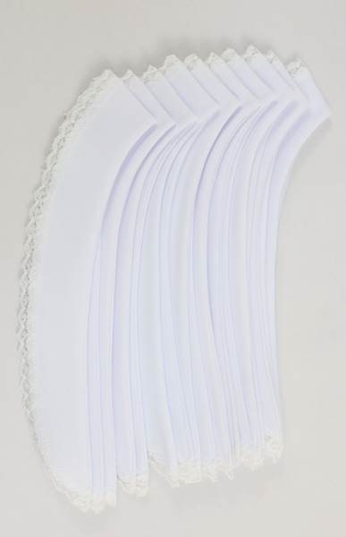 Kołnierzyki do stuł,strecz koronka baweł. op.10szt