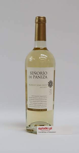 Senorio Paniza Blanco wino białe półwytrawne