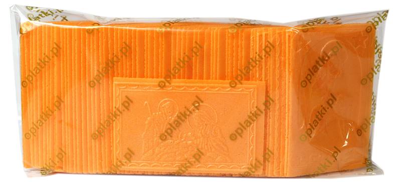 Opłatek wigil.mały kolor.Pomarańcz MKPF (100x62mm)