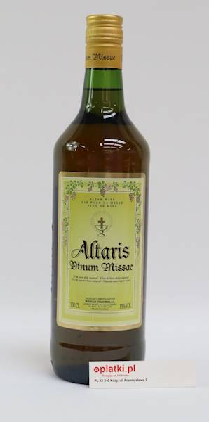 Altaris wino gronowe mszalne słodkie 1L