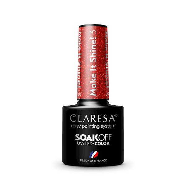 Claresa Lakier hybrydowy MAKE IT SHINE 3 5ml 