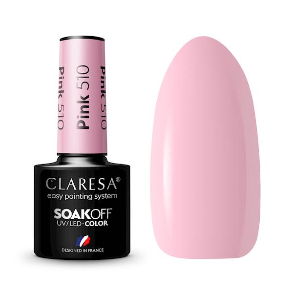 Claresa lakier hybrydowy PINK 510- 5ml