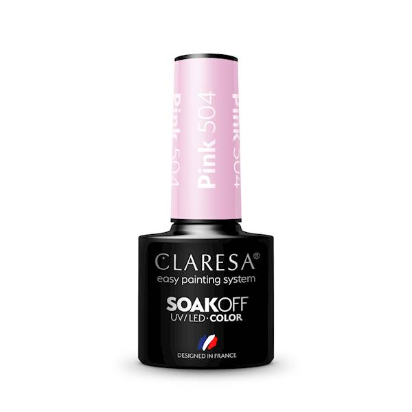 Claresa Lakier hybrydowy PINK 504 5ml 