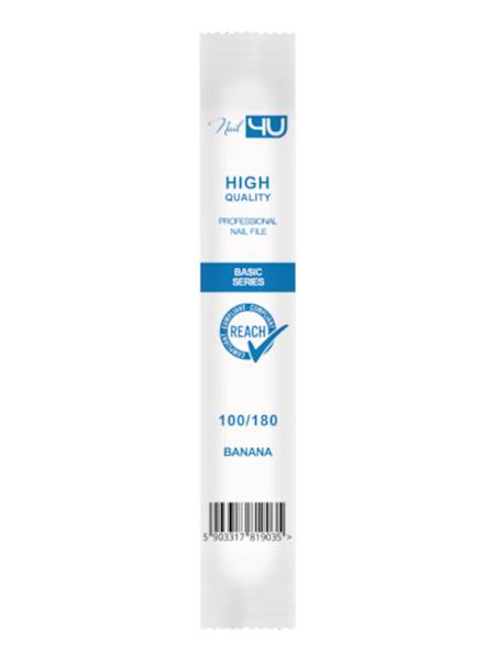 Pilnik Nail4u BASIC III banan 100/180 papierowe opakowanie 