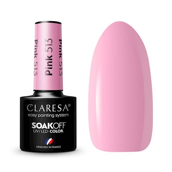 Claresa lakier hybrydowy PINK 513- 5ml