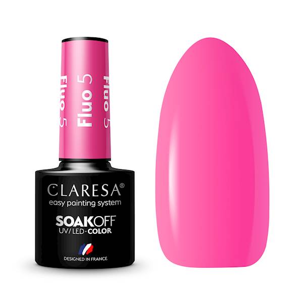 Claresa Lakier Hybrydowy FLUO #5 5ml