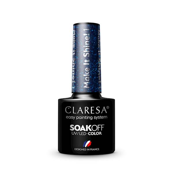 Claresa Lakier hybrydowy MAKE IT SHINE 1 5ml 