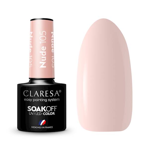 Claresa Lakier hybrydowy NUDE 105 5ml 