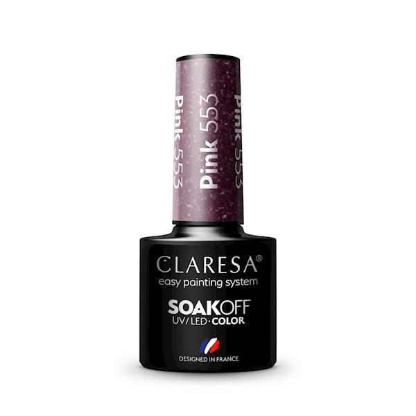 Claresa Lakier hybrydowy PINK 553- 5ml 