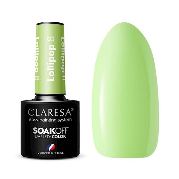 Claresa lakier hybrydowy LOLLIPOP 8- 5ml