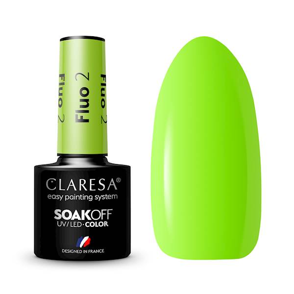 Claresa Lakier Hybrydowy FLUO #2 5ml 