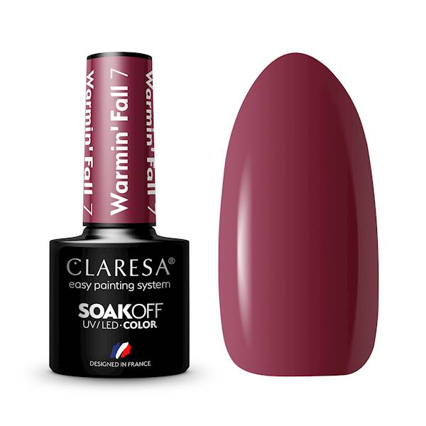 Claresa Lakier hybrydowy WARMIN' FALL 7- 5ml 
