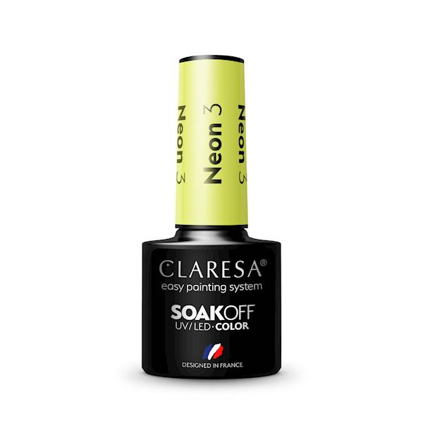 Claresa Lakier Hybrydowy NEON #3  5ml