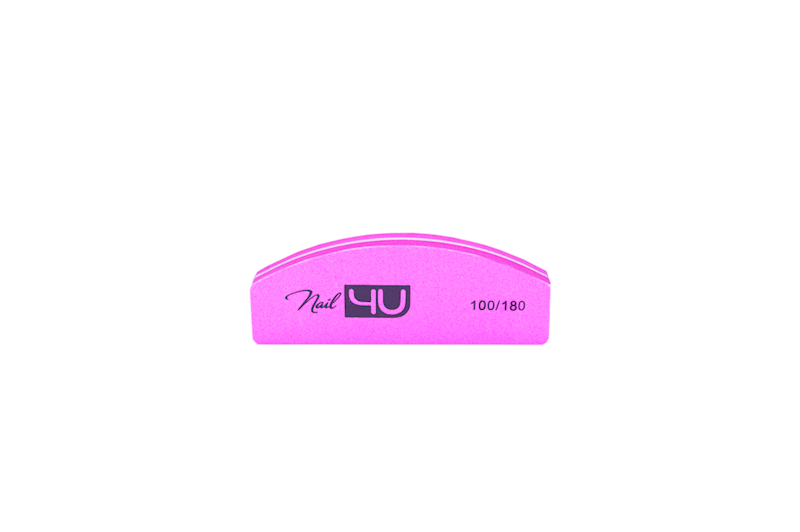 Blok polerski CANDY PINK 100/180 Nail4u (komplet 100szt)