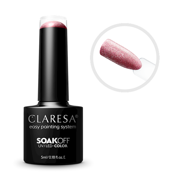 Claresa Lakier hybrydowy Full Glitter 5 5ml 