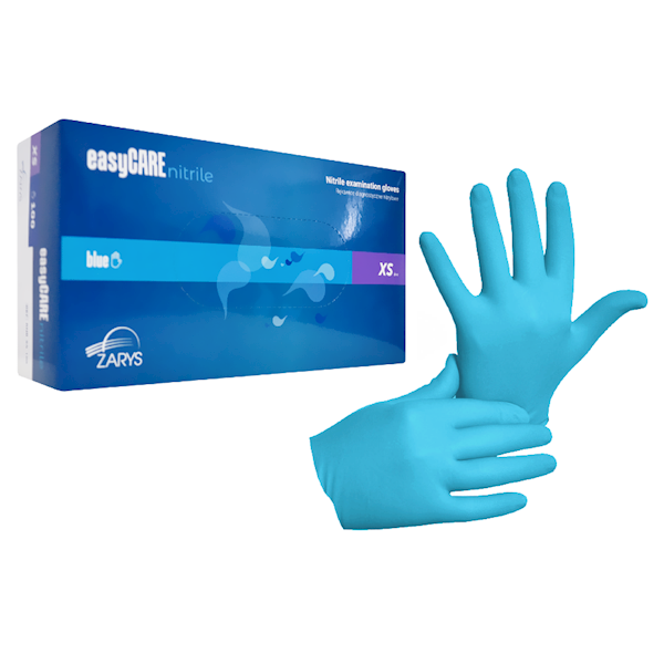 ZARYS Rękawiczki nitrylowe easyCARE XS 100szt niebieskie