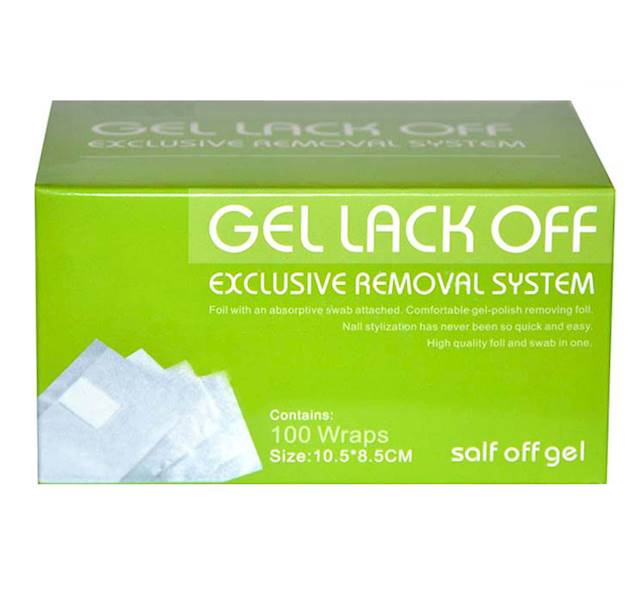 Gel lack off- Folia do ściągania 100 szt