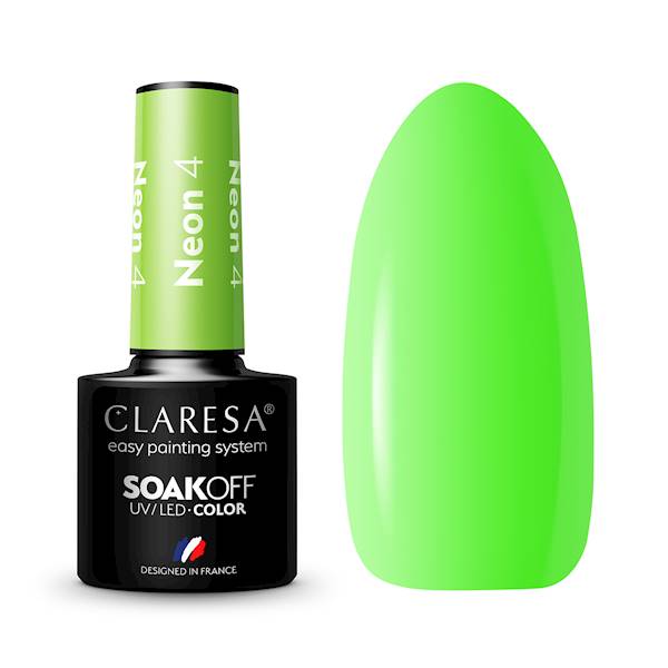 Claresa Lakier Hybrydowy NEON #4 5ml