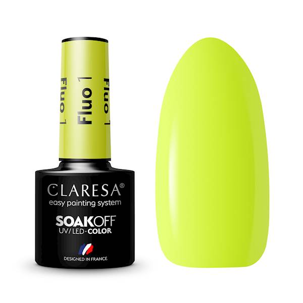 Claresa Lakier Hybrydowy FLUO #1 5ml