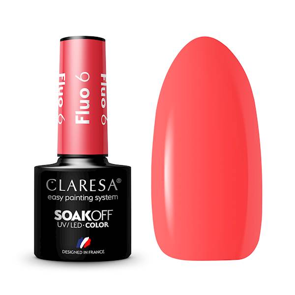 Claresa Lakier Hybrydowy FLUO #6 5ml