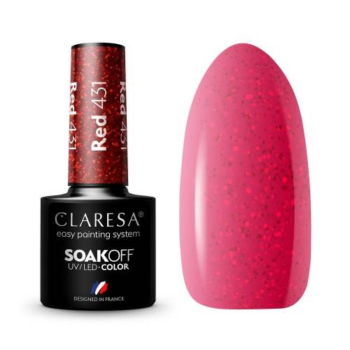 Claresa Lakier hybrydowy RED 431-5ml 