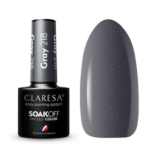 Claresa Lakier hybrydowy GRAY 218- 5ml 
