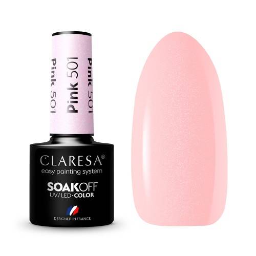 Claresa Lakier hybrydowy PINK 501 5ml 