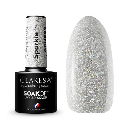 Claresa Lakier hybrydowy SPARKLE 5 5ml 