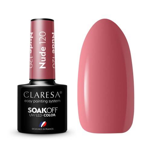 Claresa Lakier hybrydowy NUDE 120 5ml 