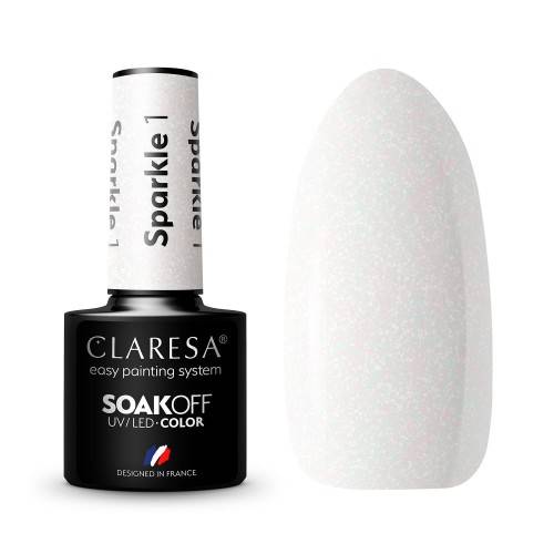 Claresa Lakier hybrydowy SPARKLE 1 5ml 