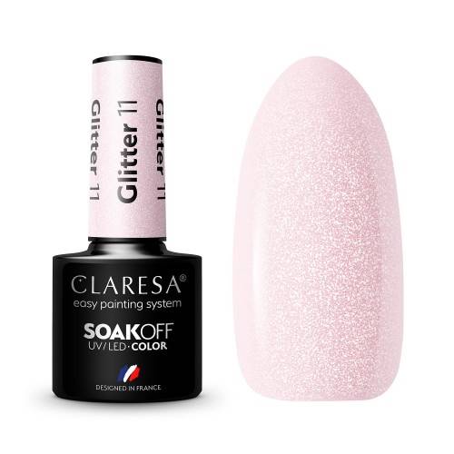 Claresa Lakier hybrydowy Glitter 11 5ml 
