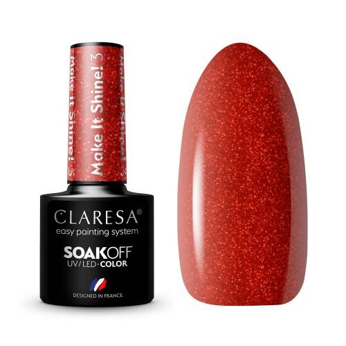 Claresa Lakier hybrydowy MAKE IT SHINE 3 5ml 