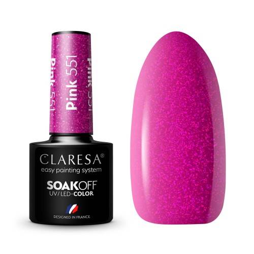 Claresa Lakier hybrydowy PINK 551-5ml 