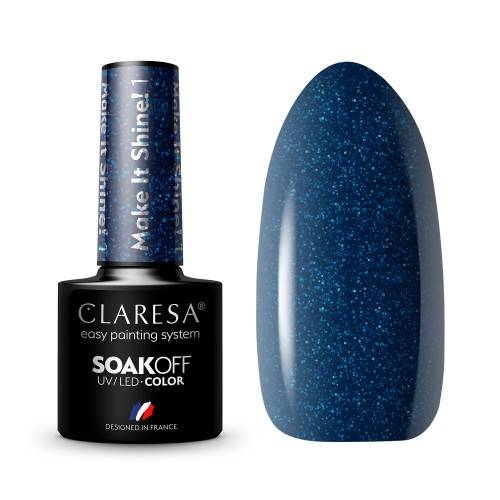 Claresa Lakier hybrydowy MAKE IT SHINE 1 5ml 