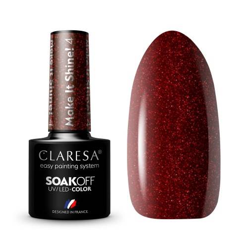 Claresa Lakier hybrydowy MAKE IT SHINE 4 5ml 