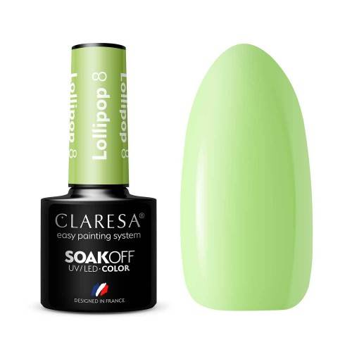 Claresa lakier hybrydowy LOLLIPOP 8- 5ml