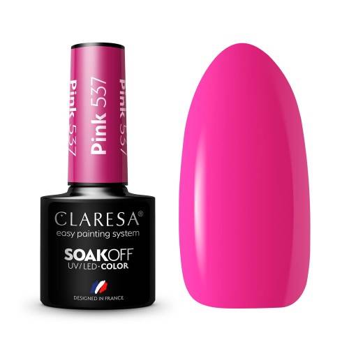 Claresa lakier hybrydowy PINK 537- 5ml