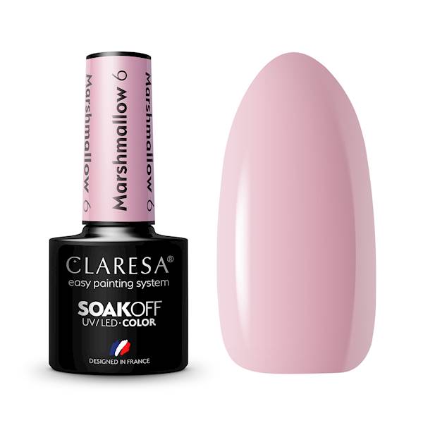 Claresa Lakier hybrydowy MARSHMALLOW 6 5ml