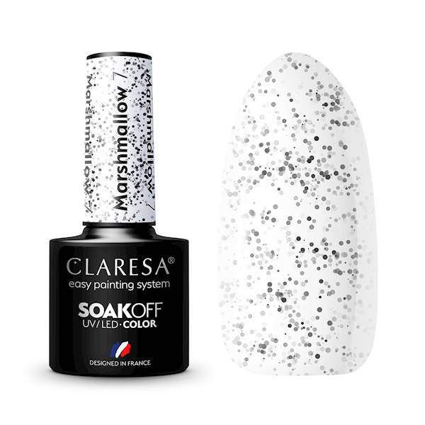Claresa Lakier hybrydowy MARSHMALLOW 7 5ml