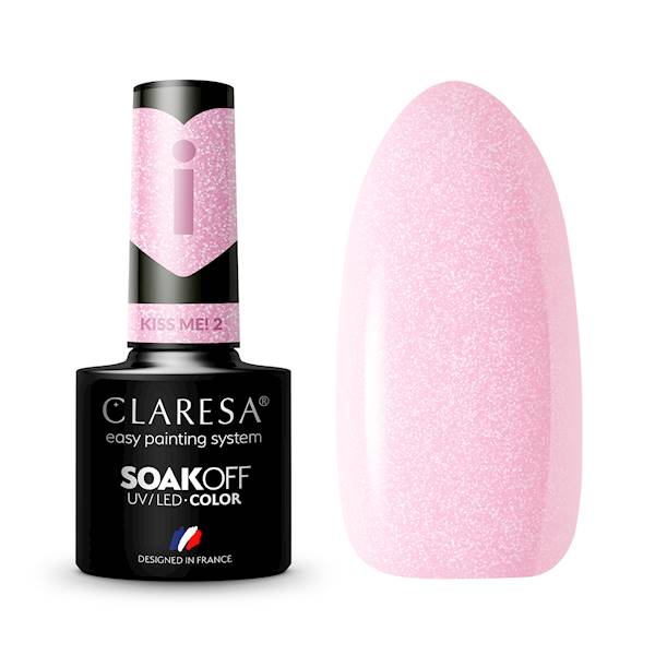 Claresa Lakier hybrydowy Kiss Me 2- 5ml