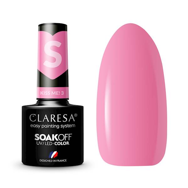 Claresa Lakier hybrydowy Kiss Me 3- 5ml