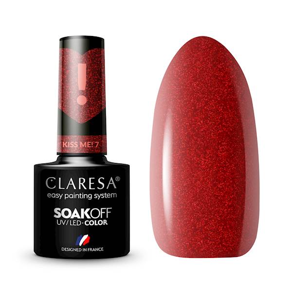 Claresa Lakier hybrydowy Kiss Me 7- 5ml
