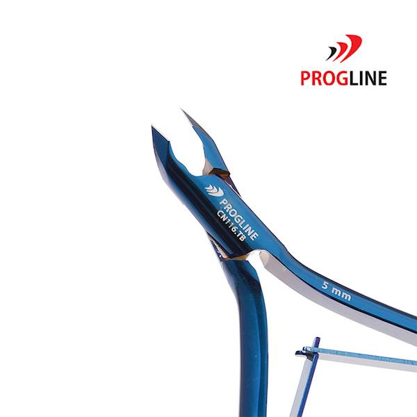 PROGLINE Cążki do skórek 3mm CN 116 Z POWŁOKĄ TYTANOWĄ