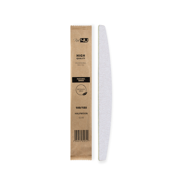 Pilnik Nail4u Natural Slim II łódka 100/180 (komplet 50szt)