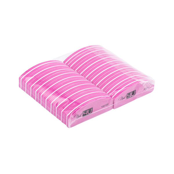 Blok polerski CANDY PINK Nail4u 100/180 (komplet 20szt)