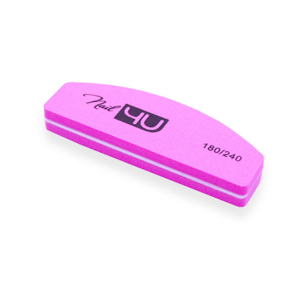 Blok polerski CANDY PINK 180/240 Nail4u (komplet 100szt)