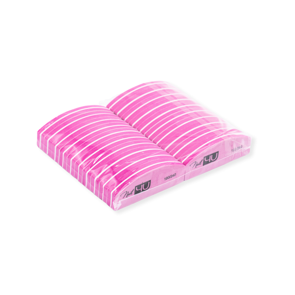 Blok polerski CANDY PINK 180/240 Nail4u (komplet 100szt)